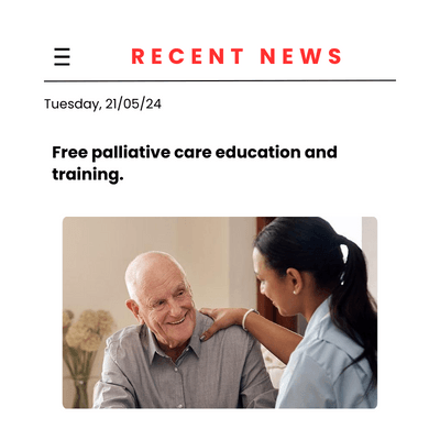 Free palliative care education and training Free palliative care education and training
